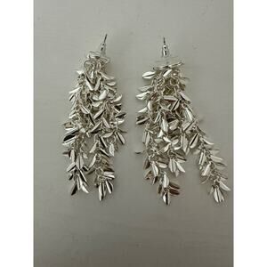 R.J. GRAZIANO *New* Chandelier Silver Screw back Earrings